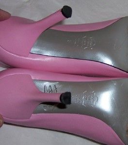 charles jourdan paris pink leather heels 6 m
