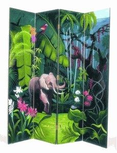 wayborn elephant in jungle screen room divider_83b8c2