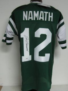 Joe Namath Jets Autographed Signed Jersey Size PSA DNA