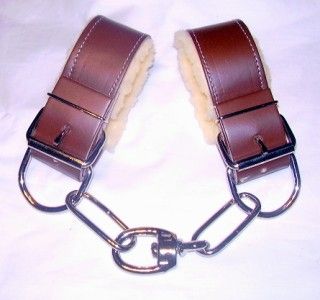 fleece lined chain hobbles new horse tack