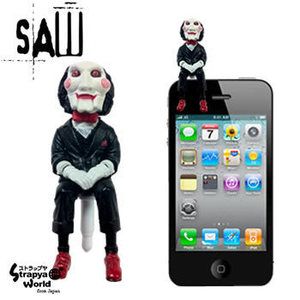 Jigsaw SAW Doll Cellphone Accessories Billy Puppet Dock Cover Dust Cap 