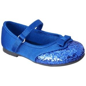 Toddler Girls Cherokee Dress Glitter Shoes Size 7 Blue Jordyn Ballet 