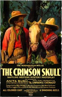 the crimson skull movie poster anita bush the norman film mfg co 