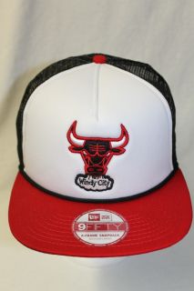 Chicago Bulls New Era NBA Snapback Hat Cap A Frame Phoem Mesh Back 
