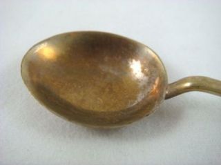 Vintage Antique Sterling Silver Spoon Madras India Souvenir Salt Spoon 