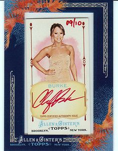 11 Topps Allen Ginter Cheryl Burke Dancing with Stars Red Auto 