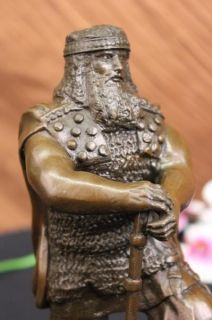 Original Heavy Armor Powerful Huscarl Viking Bronze Sculpture by Chris 