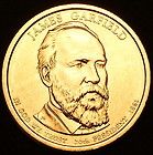 Presidential GOLD dollar $ JAMES A. GARFIELD Fresh ROLL P MINT