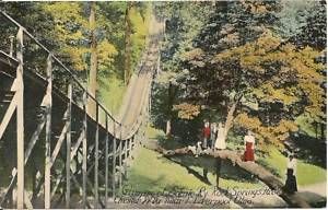 Scenic Railway Rock Springs Park Chester WV Postcard