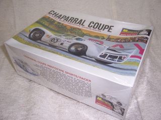 24 1966 CHAPARRAL COUPE RE ISSUE MONOGRAM WHITE MODEL KIT SEALED