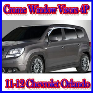Chrome Window Visors 4P for 2011 2012 Chevrolet Orlando