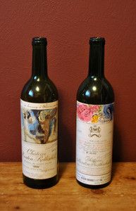 1970 & 1973 Chateau Mouton Rothschild Bourdeaux Wine Bottles