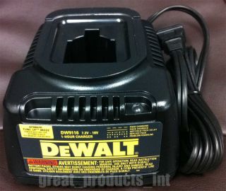 New DeWALT DW9116 18v 14.4v 12v NiCad Battery Charger NEW 120v