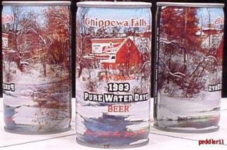 CHIPPEWA Falls Beer C s Can 7th Annual Pure Water Days 54729 Wisconsin 