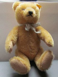 Antique Steiff Teddy Bear #5322 1950s Golden Mohair VERY NICE 