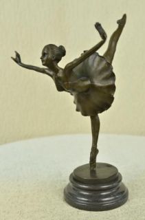 Bronze Handcrafted Art Sculpture Prima Ballerina Dancer Ballet Statue 