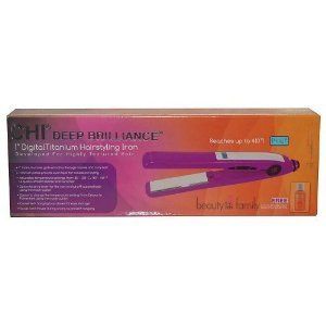 Chi Deep Brilliance Digital Titanium Hair Styling Flat Iron 1 Purple 