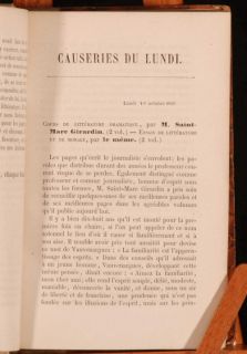 1865 1870 28VOL Causeries Nouveaux Lundis Sainte Beuve