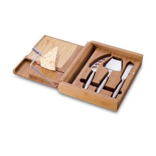 Picnic Time Gourmet Soiree Cheese Board Set with Tools