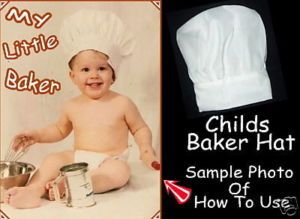 CHILD PHOTOGRAPHY Little Chef N Pampers Pose Baby ~ Cooks HAT Posing 