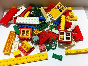 Bulk Lego Lot 100 Pieces Fun Mix w Window Door Bricks Blocks Plates 
