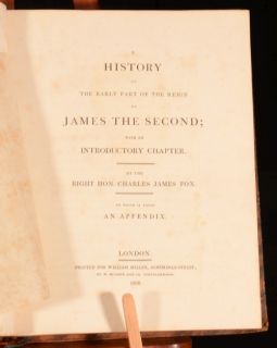   The Early Part Reign James The Second Charles James Fox First