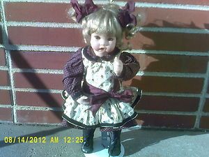 Chrissie porcelain doll collectors edition signed by Cindy Marschner 