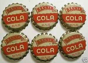 1940s Banner Cola Corp Christiansburg Virginia VA Cork Lined Bottle 