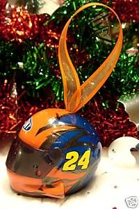 Christmas Bell NASCAR Helmet Ornament 24 Jeff Gordon