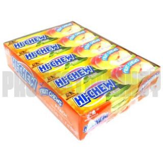 Hi Chew Peach Japanese Fruit Chews Chewy Candy 10 Packs