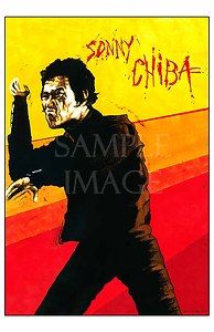 Sonny Chiba is The Streetfighter, original art, Japanese karate master 
