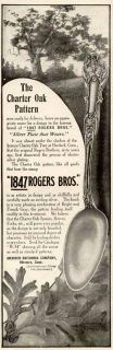 Charter Oak Pattern Shown in 1907 Rogers Bros Silverplate Cutlery 