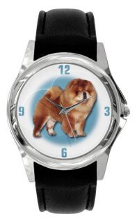 CHOW CHOW DOG LOVERS GOLD OR SILVER DOG WATCH D23