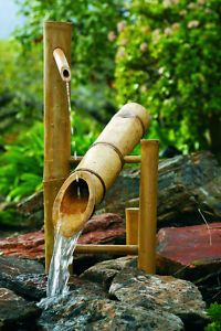 12 Bamboo Deer Chaser Outdoor Feng Shui Water Fountain