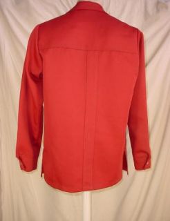 Vintage Levis Panatela Tops Mens Casual Button Front Shirt Red Size 