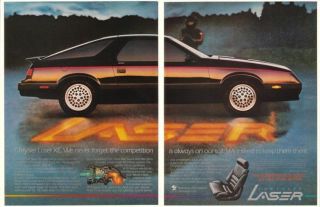 1985 Chrysler Laser XE Competition on Our Tail 2 PG Ad