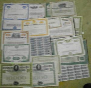 ANY 5 YOUR CHOICE OLD UNCANCELED CXLED STOCK BOND CERTIFICATES 