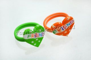   Jewerly 100pcs Colorful Heart Polymer Clay Children Ring Fimo
