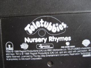 Teletubbies Nursery Rhymes VHS Childrens Video Movie