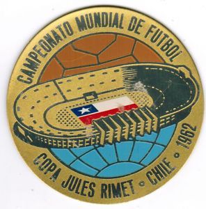 Chile 1962 Soccer World Cup Plaque Jules Rimet Cup