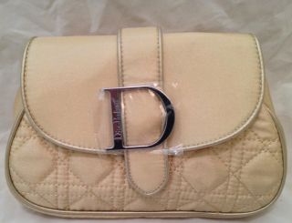 Christian Dior Perfumes Champagne Clutch Cosmetic Case