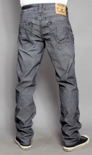 Mens True Religion Micro Corduroy Jeans Geno Straight Leg Blue 40 