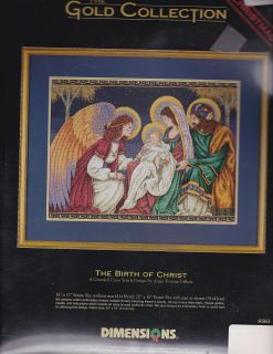   Gold Collection The Birth of Christ Counted Cross Stitch Kit # 8563