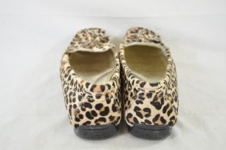 Sperry Top Sider Brant Point Leopard Print Tassles Pony Hair Loafer 