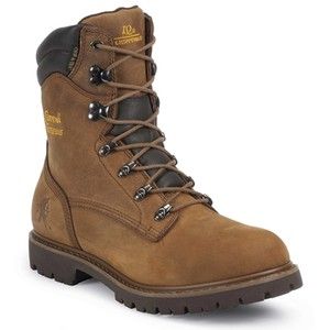 Chippewa Boots Mens Brown 55068 Insulated Waterproof Work Boots