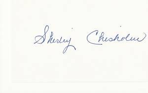 Shirley Chisholm Signed Autographed IDC Congresswoman