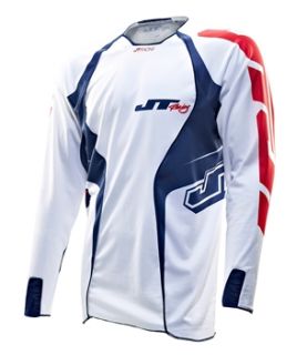 JT Racing Evo Lite Race Jersey   White/Blue 2013  Achetez en ligne