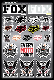 Fox Racing Covert Sticker Kit 2012