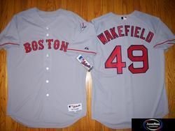 Red Sox Tim Wakefield Authentic Game Jersey Gray Choice