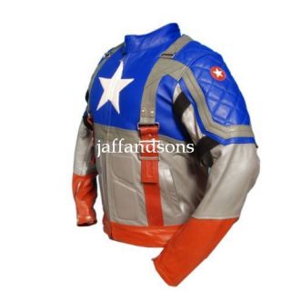 America The First Avenger Chris Evans Genuine Leather Jacket All Sizes